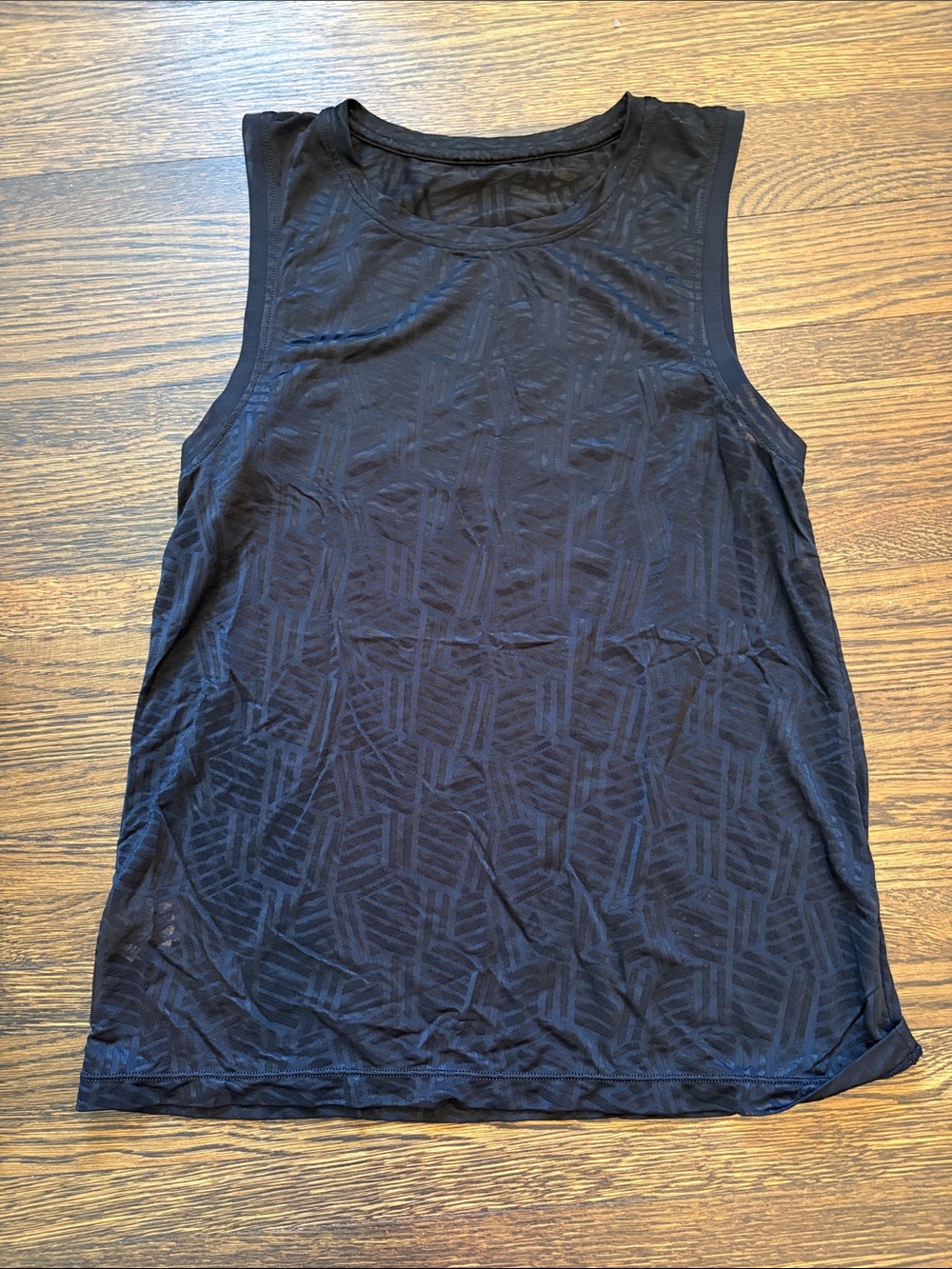 Lorna Jane Black Geometric Performance Tank